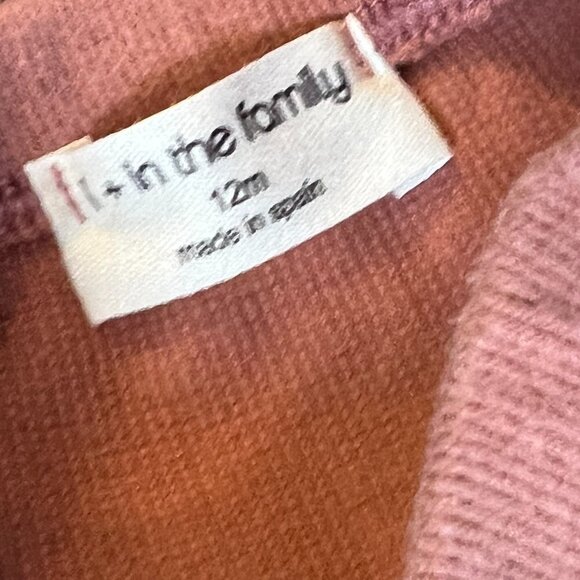 1 + In The Family Sebastian Shorts Size 12 Months Cotton Rust - Picture 4 of 5